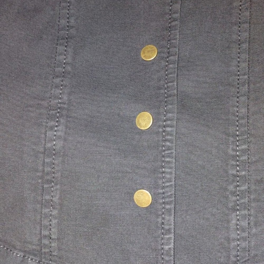 ANTHROPOLOGIE Structured Button Front Blazer Olive Green NWT Size 12 - Picture 16 of 16